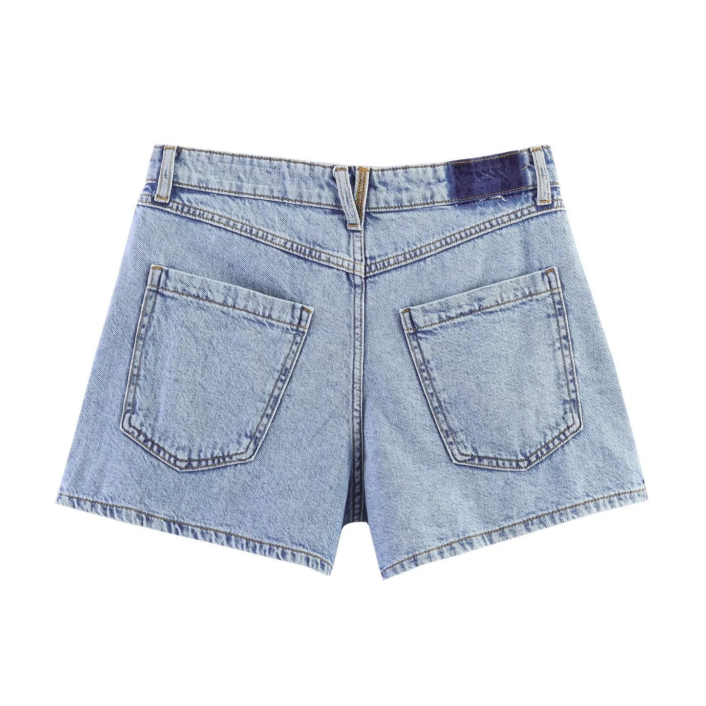 Street splicing crochet casual shorts